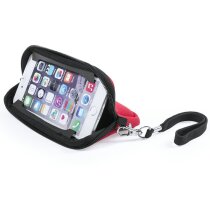 Funda y soporte móvil de neopreno personalizada roja Funda y soporte móvil de neopreno personalizada roja