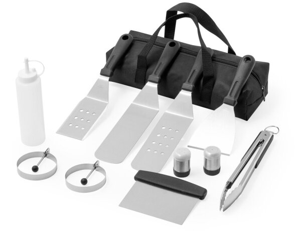 Set barbacoa Raiken con 11 accesorios en acero inoxidable detalle 2