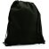 Mochila con cordones y esquinas reforzadas barata negra