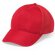 Gorra de poliester de 5 paneles rojo