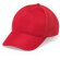Gorra de poliester de 5 paneles personalizada roja