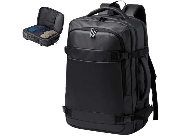 Mochila portadocumentos Tanen polipiel acolchada portátil 17 detalle 1