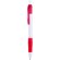 Bolígrafo de plástico con clip en color combinado rojo