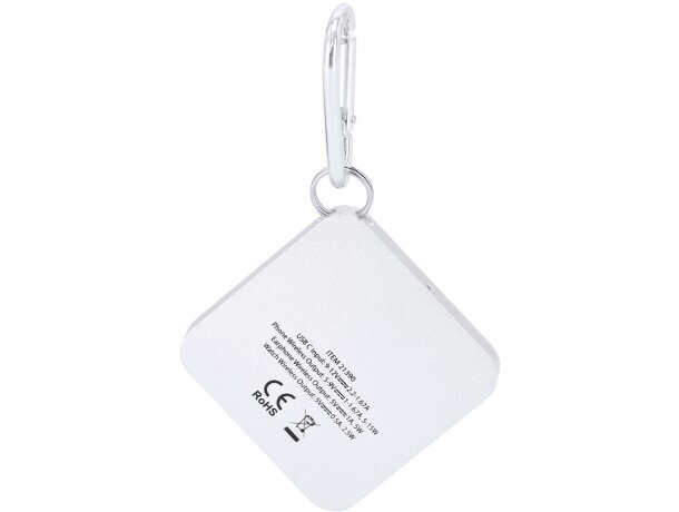 Cargador inalámbrico Hidmon 15W aluminio con fijación magnética detalle 5