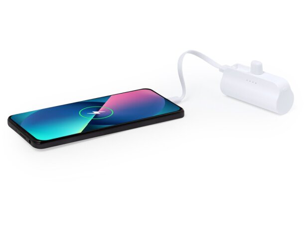 Powerbanks de plástico en forma cilíndrica 5000 mah Laford detalle 5