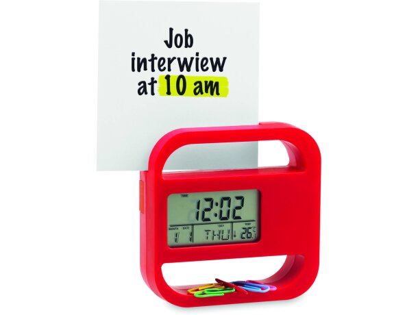 Reloj de sobremesa con porta clips Reloj de sobremesa con porta clips