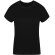 Camisetas manga corta mujer algodón ring spun 160 g/m2 Seiyo Negro