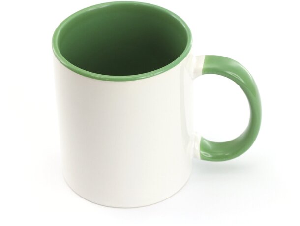 Taza de cerámica esmaltada de 400 ml para impresión por sublimación - beige