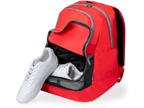 Mochila infantil publicitaria con cintas acolchadas de poliéster rPET Storil detalle 3