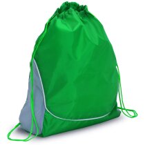 Mochila con cuerdas con laterales gris Mochila con cuerdas con laterales gris