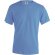Camiseta Mc150 Adulto manga corta en Color "keya" azul claro