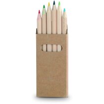 Caja de lápices de madera de colores