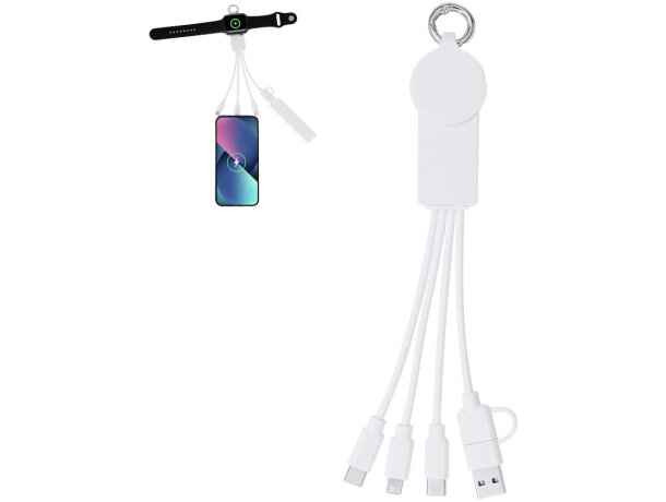 Cable cargador Krizia 5 en 1 con conexiones universales detalle 1