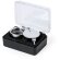 Lupa Rindex 20x metal plateado plegable con estuche acolchado detalle 3