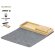 Alfombrilla cargador publicitaria RPET 15W bambú plegable