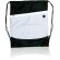 mochila bicolor con cuerdas personalizada blanca