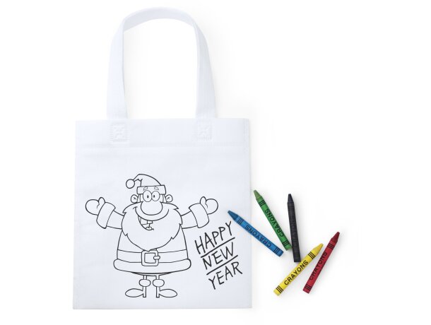 Bolsa de Navidad para colorear personalizada