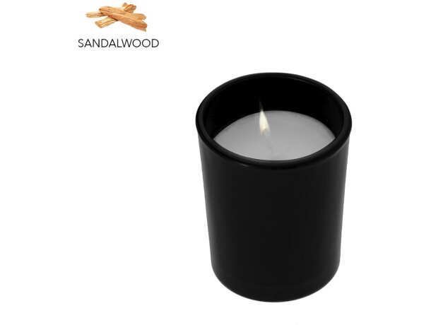 Vela aromática Vilbur en cristal con fragancias naturales detalle 3