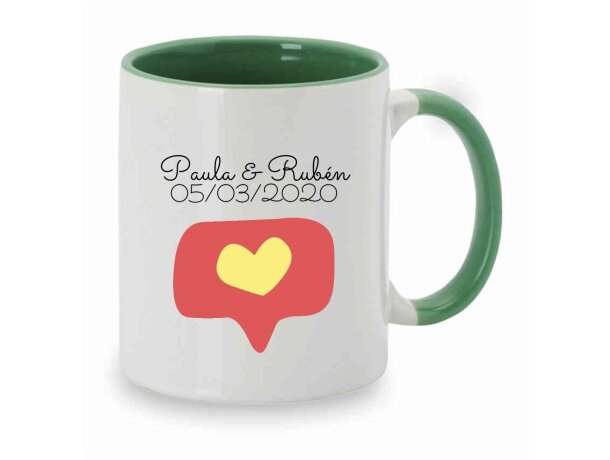 Taza Combinada Para Bodas Harnet detalle 2