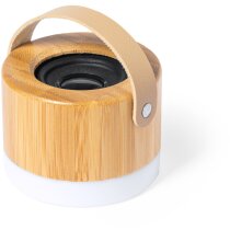 Altavoz Bluetooth Durbal bambú con iluminación LED