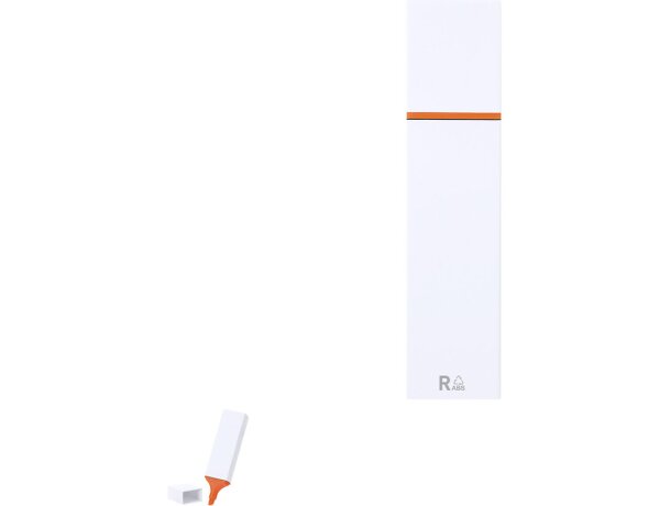 Marcador fluorescente Wulf de abs reciclado con distintivo rabs detalle 1