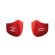Mascarilla Solidaria personalizada Sonrisa Medica Rojo castellano detalle 2