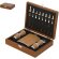 Set petaca Fleet con tablero ajedrez y accesorios acero detalle 1