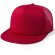 Gorra Yobs de poliéster con visera plana personalizada rojo