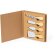 Set de quesos con detalles en madera acero Kubin detalle 2