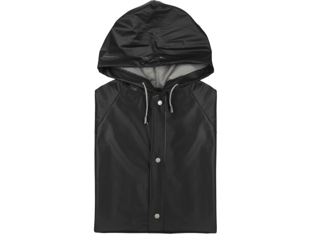Impermeable de PVC adulto negro barato