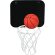 Canasta de baloncesto con pelota personalizada negra