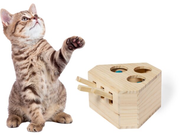 Juego interactivo de madera con palancas para mascotas Kesel detalle 9