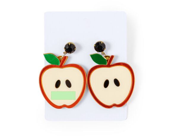 Pendientes Kely con cierre de clip y diseños frutales detalle 5