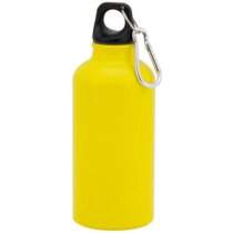 Bidón de aluminio con mosquetón 400 ml personalizada naranja Bidón de aluminio con mosquetón 400 ml personalizada naranja