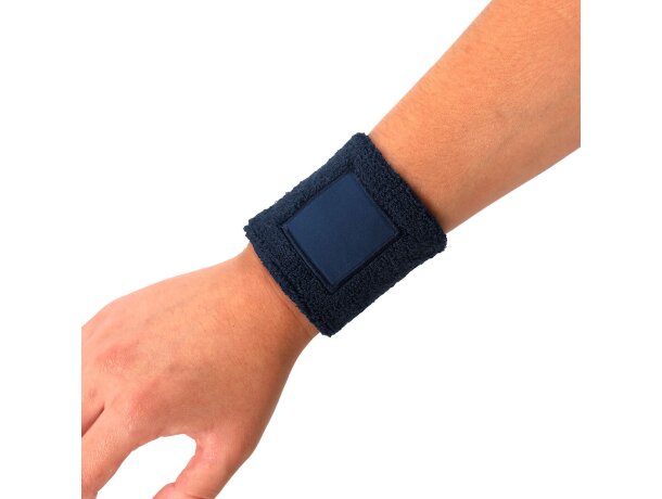 Muñequera Licek elástica con parche central personalizable detalle 5