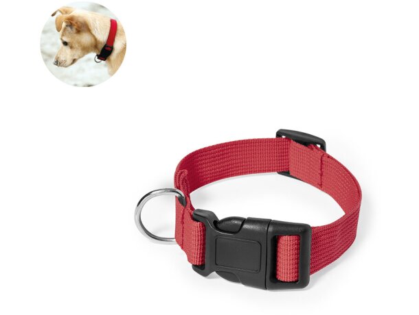 Collar Mastif ajustable poliéster cierre seguridad mascotas detalle 1