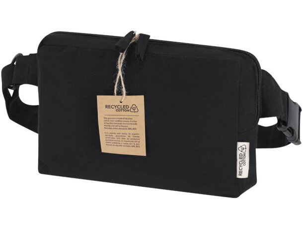 Riñonera bandolera Koban en canvas reciclado 300 g/m² detalle 2