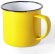 Taza metalica modelo Wilem de colores amarillo