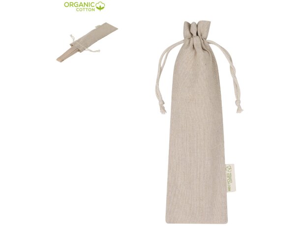 Funda abanico algodón reciclado certificado GRS Fleken detalle 1