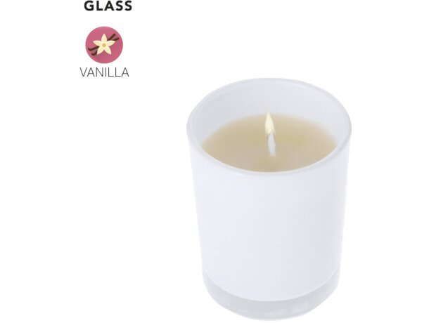 Vela aromática Vilbur en cristal con fragancias naturales detalle 1
