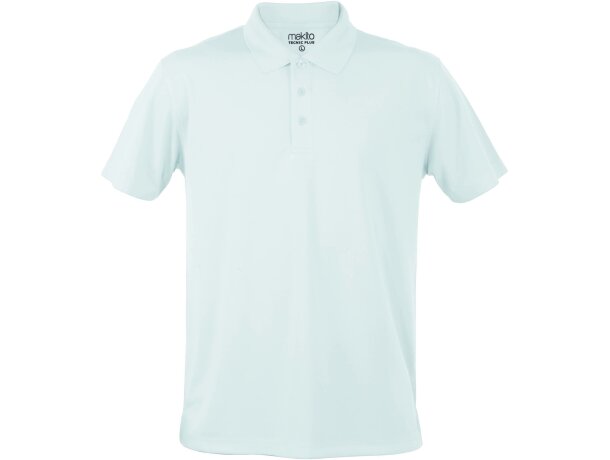 Polo Tecnic Plus de manga corta tejido técnico unisex 180 gr blanco