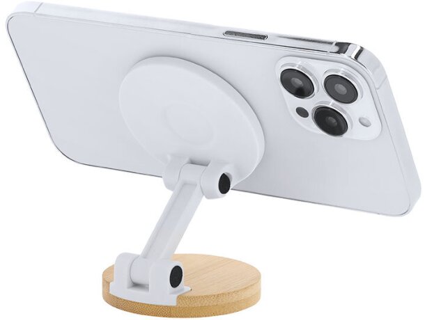 Soporte magnético Frelix de bambú con MagSafe plegable detalle 3