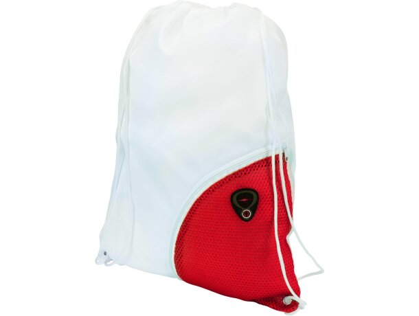 Mochila saco con salida para auriculares roja Mochila saco con salida para auriculares roja