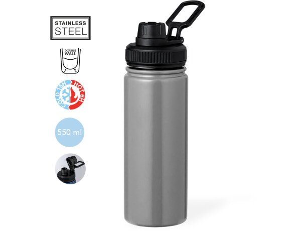 Bidón de acero inoxidable con dosificador y asa para transporte Corvac detalle 1