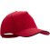 Gorra sencilla con visera curbada roja