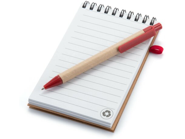 Bloc de notas mini con bolígrafo y detalles de color economica