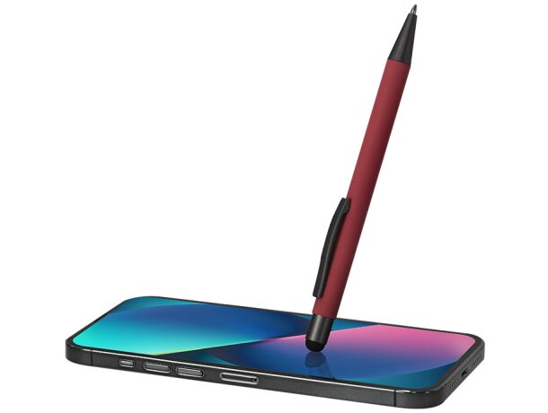 Bolígrafo puntero Rilon con aluminio reciclado y acabado caucho detalle 4