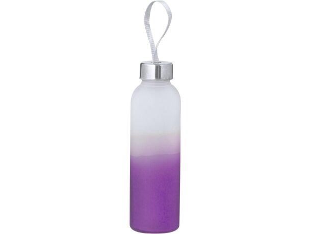 Botellas de agua de cristal personalizadas hielo degradado 500ml Nortalik detalle 2