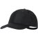 Gorra Orban de poliéster reciclado con protección solar UPF50 Negro