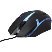 Ratón gaming Qinox con iluminación led multicolor